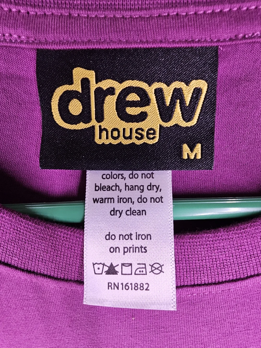 Drew House Mascot Purple T Shirt - Picture 3 of 6